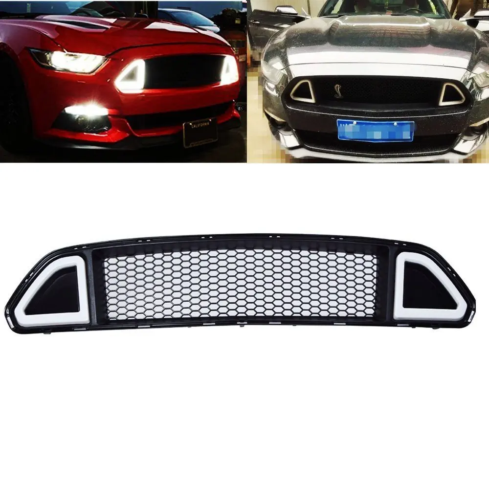 

Black ABS Front Grill Mesh Inserts for Ford Mustang 2015-2017 2.3T F001