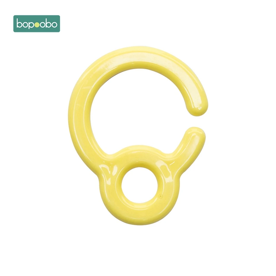 Yellow hook Bopoobo 10 шт. детская коляска Аксессуары Пластиковые Прорезыватели кольцо звенья для игрушка на коляску крючок для пустышки Diy фиксаторы детский Прорезыватель - Цвет: Yellow hook