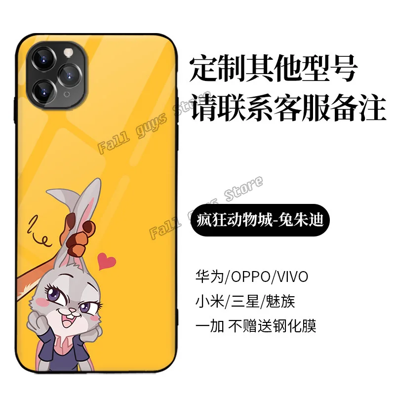 Чехол для телефона Disney Iphone X XR XS 11 12 7 8 6 6s XSMAX Zootopia Judy Nick чехол из закаленного стекла