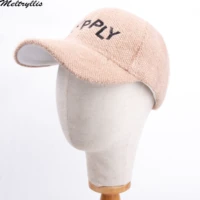 meltryllis 2020 new unisex baseball cap autumn and winter warm personalit hat for men and women plus velvet cashmere casquette