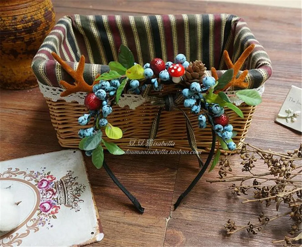 Оленьи рога повязка на голову Рождество Пасха Хэллоуин вечерние DIY женский