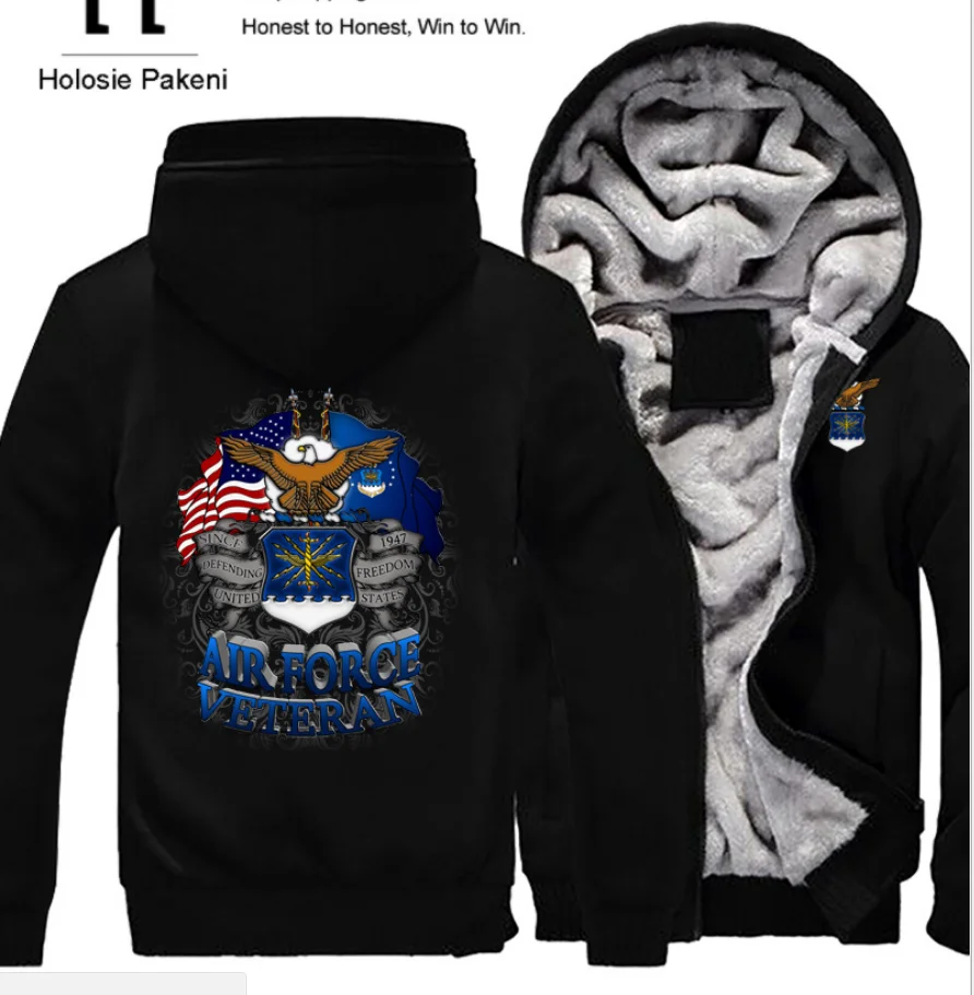 Новинка 2022 утепленный плюшевый кардиган с логотипом морской пехоты толстовка