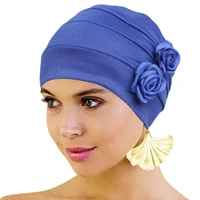chemo hat turban for women floral decro headwear beanies hiar loss cancer chemo cap ladies bandana muslim head cover new fashion