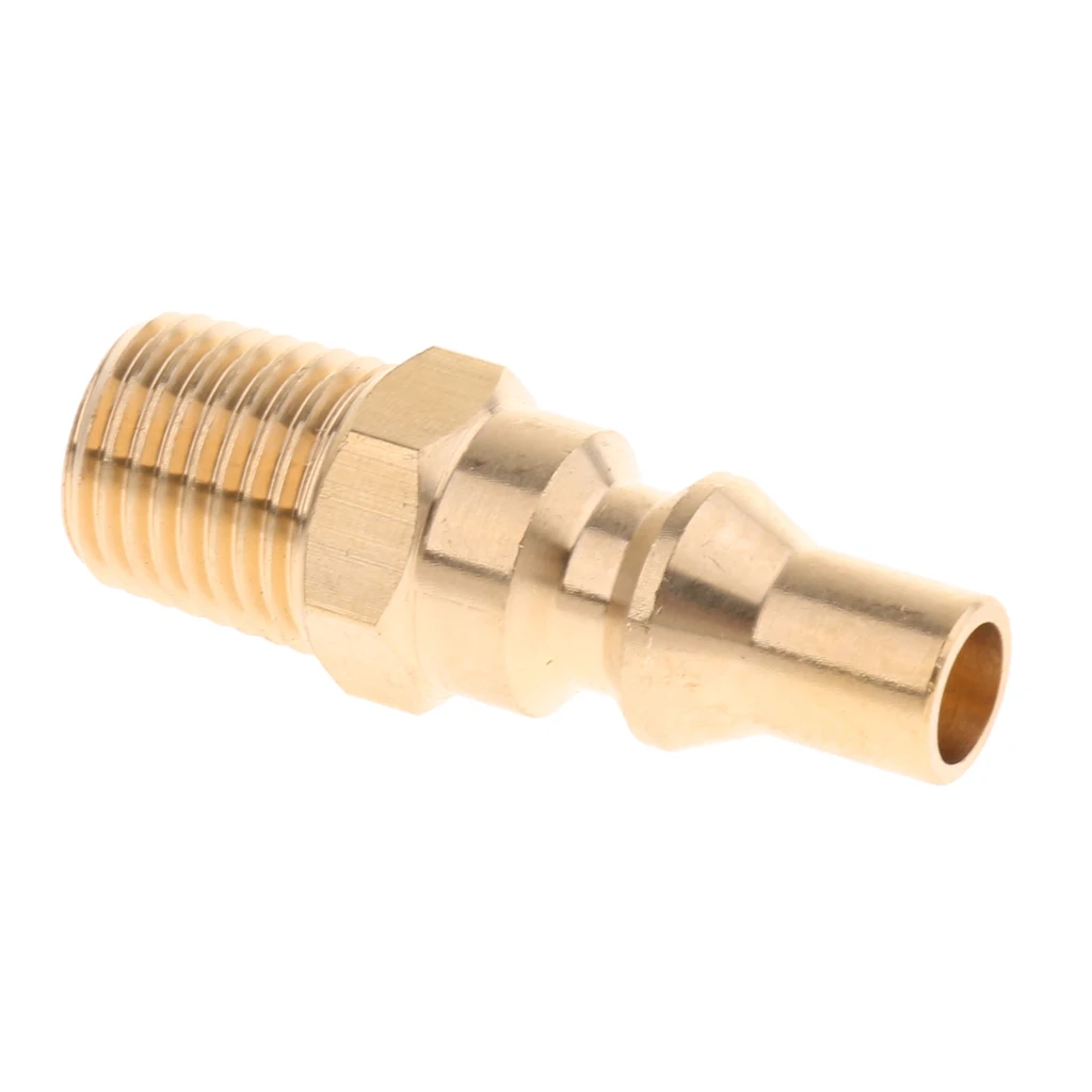 

Brass 1/4 Inch Propane Gas Quick Connector Hose Quick Adapter Fittings