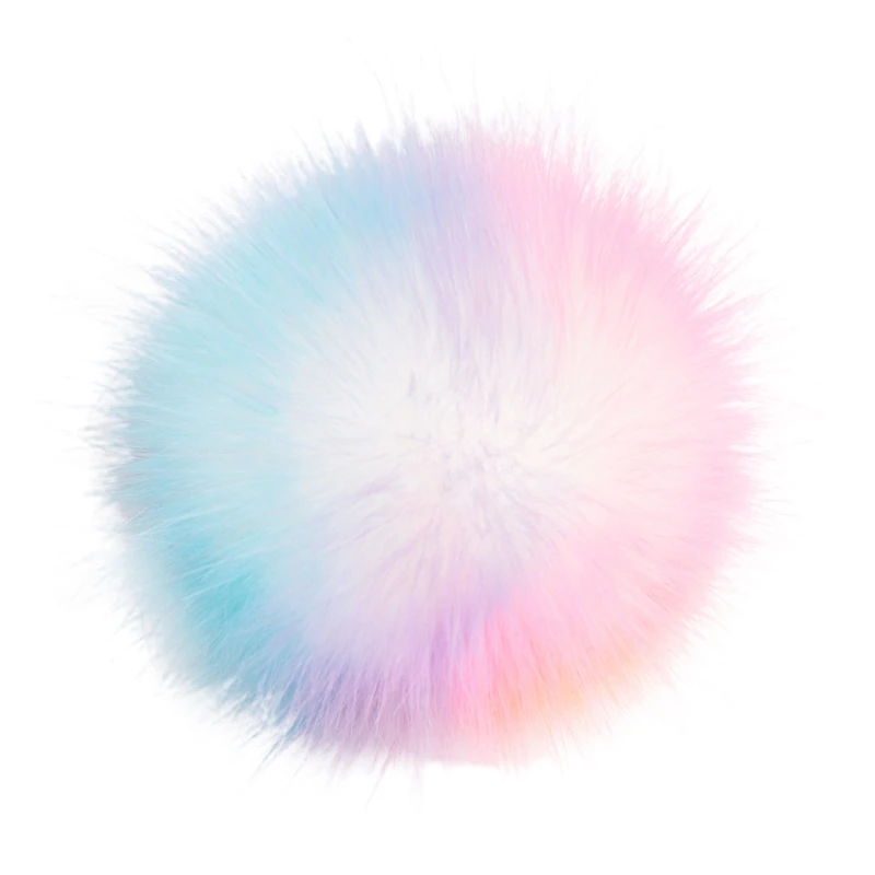 1 шт. 15 см DIY искусственный пушистым помпоном мяч с Съемная застежка для Вязание