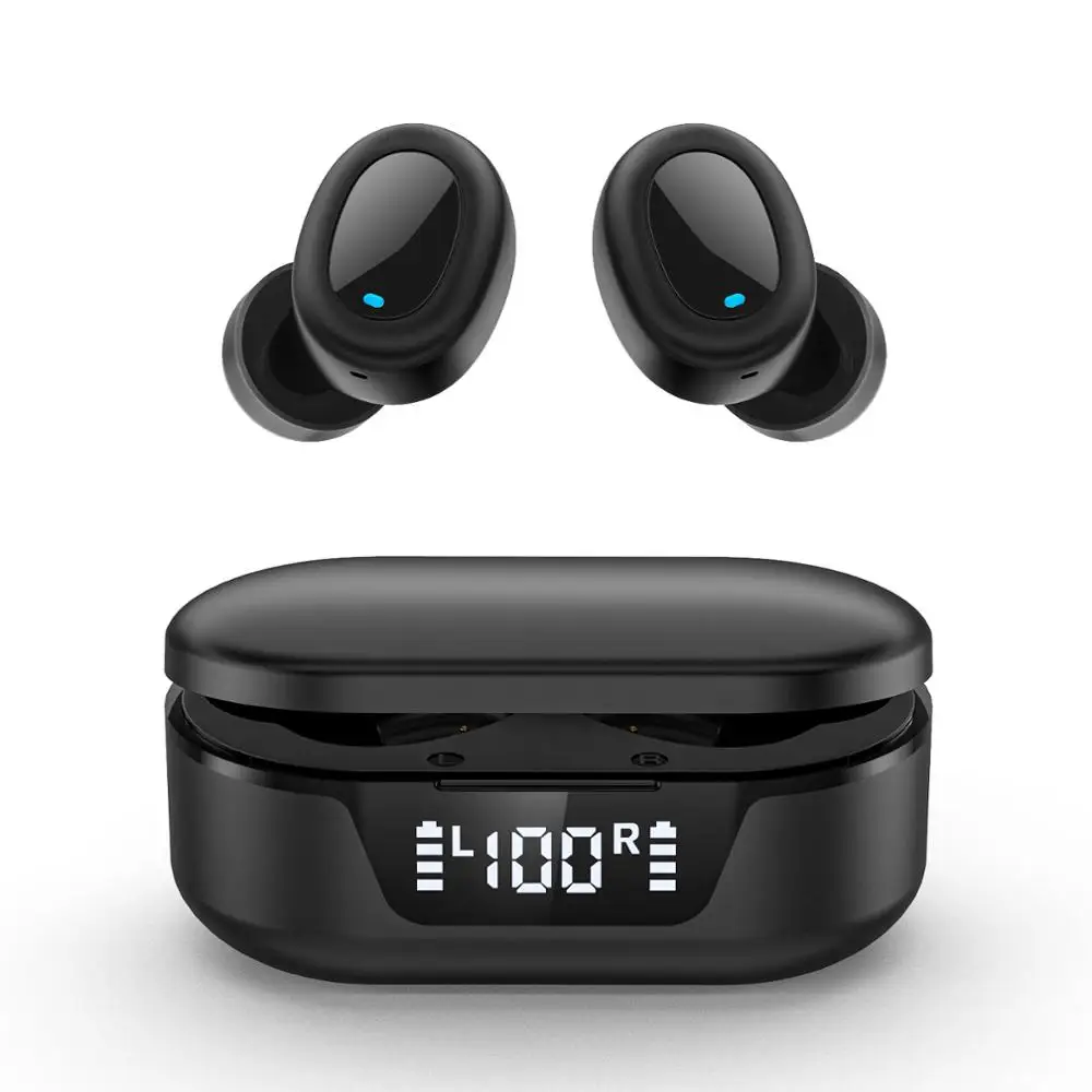 

Наушники-вкладыши TWS стерео HiFi музыкальные наушники Беспроводной спортивные Bluetooth наушники Водонепроницаемый наушники С микрофоном сенсор...