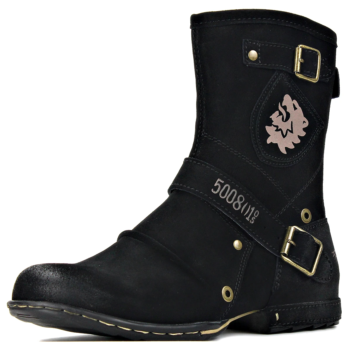 

2020 OTTO ZONE spring autumn Western Boots Genuine Leather Mens Motorcycle Boots Ankle Boots Casual shoes 5008-1-HH 5 colors
