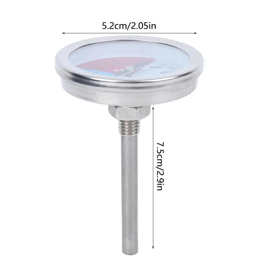 Household Stainless Steel Oven Barbecue Grill Thermometer Cooking Temperature Guage 100 - 550 | Инструменты