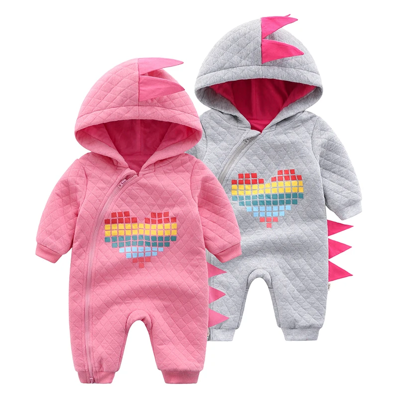 Комбинезон для новорожденных зимний костюм одежда маленьких девочек и мальчиков