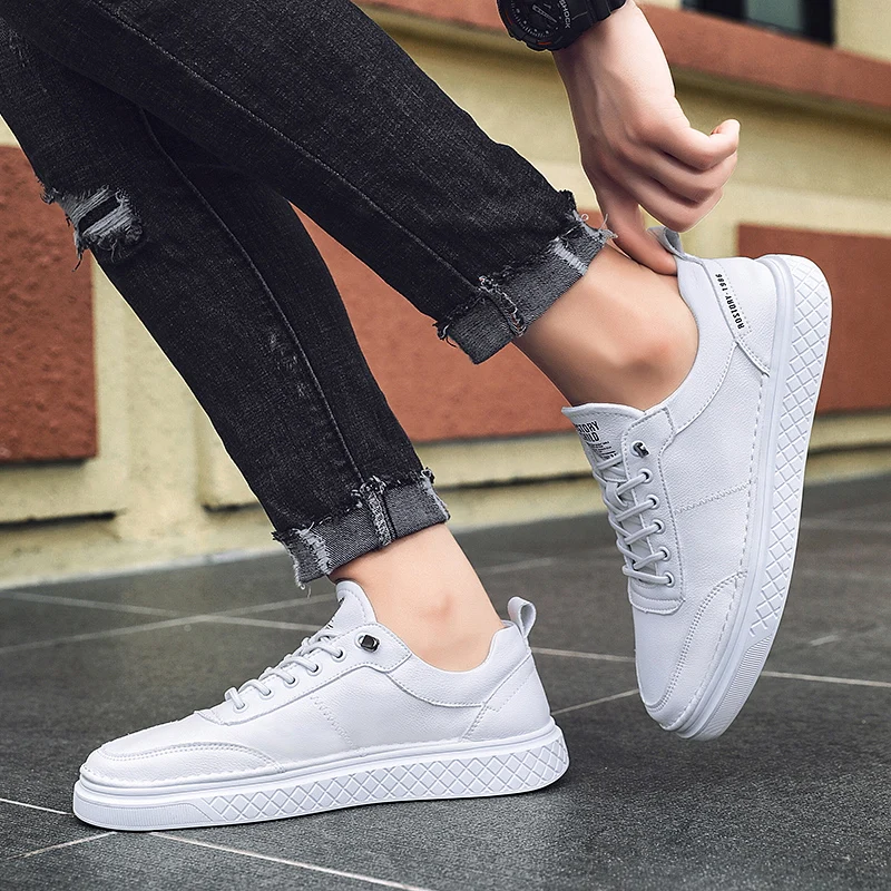 

Breathable Men shoes Sneakers Leather Casual Shoes Men Comfortable Men Loafers outdoor fashion Fashion Men Leather Shoes