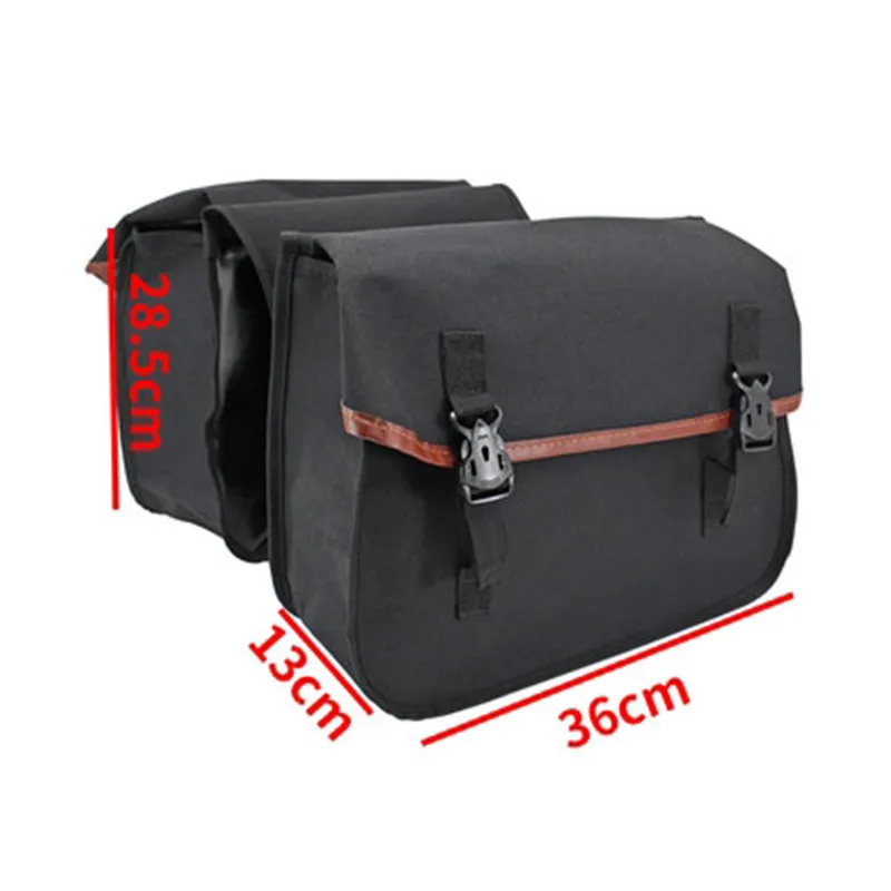 

Universal Retro Suitcase Motorcycle Tail Bag Multi-function Motorbike Saddlebags Canvas Moto Side Bags Tool Bag Wear Resistant