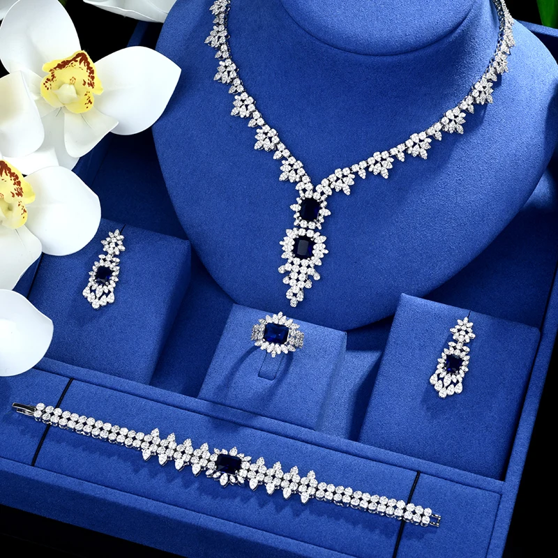 Be 8 роскошные женские ювелирные изделия квадратной формы свадебный набор