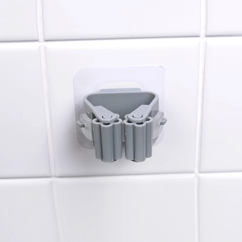 Mop Clip Wall Mounted Storage Organizer Holder Hanger Rack Seamless Hook Household Hanging Racks | Дом и сад
