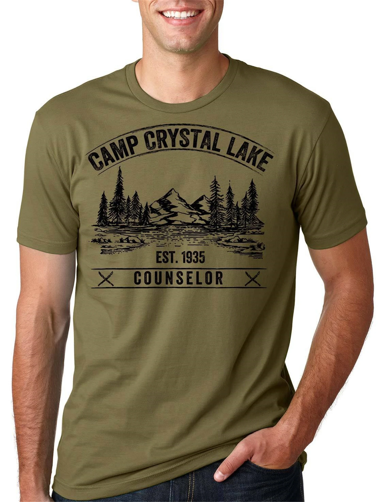 Футболка с кристаллами для кемпинга и Приталенная футболка размера плюс |