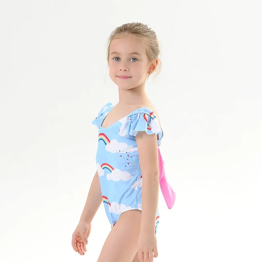 Малыша Одежда для детей малышей девочек Off на голову с цветочным рисунком бикини