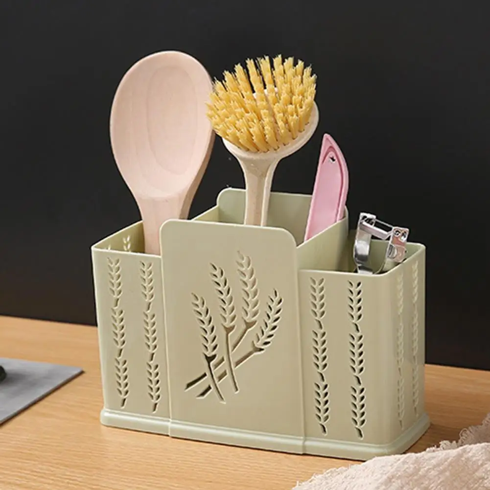 Кухонный Настольный полый держатель для палочек 2/3 ячеек клетка хранения ложек |