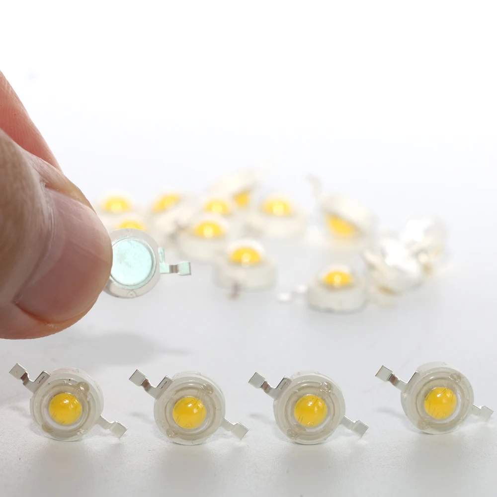 

10pcs 1W/3W/5W High Power LED Diodes Chip 3V LED Chip Bead For DIY lamp Torch Headlamp Spotlight Downlight white red blue green