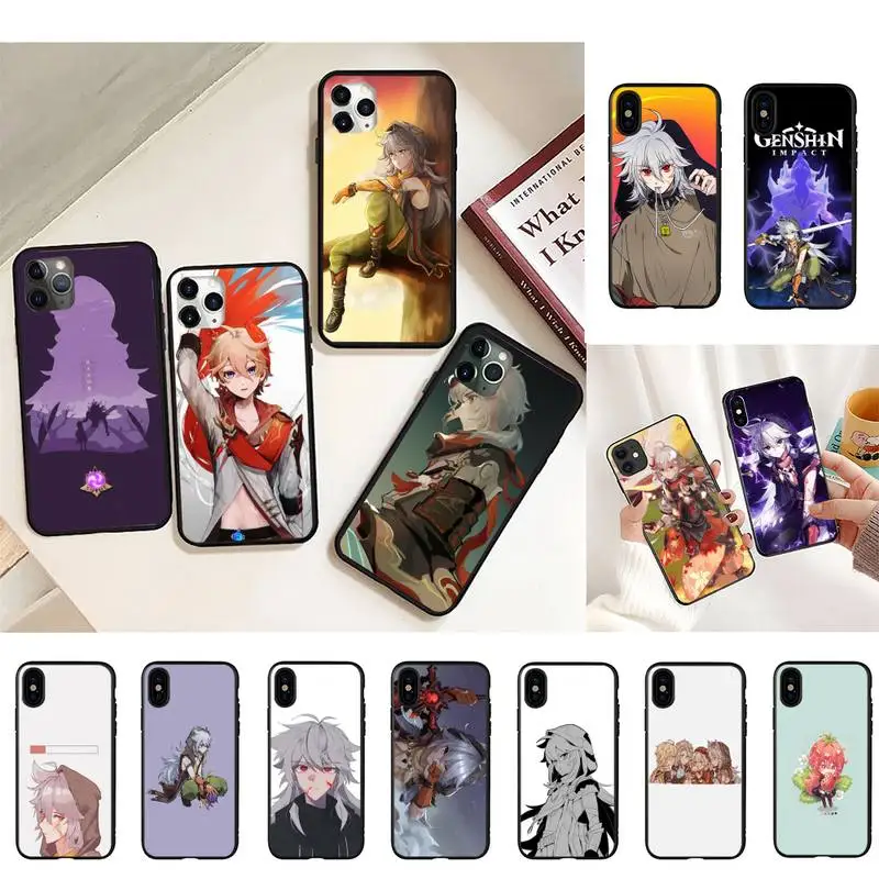 

razor genshin impact Phone Case For iPhone 8 7 6 6S Plus 5 5S SE 2020 12pro max XR X XS MAX 11 Fundas Coque Funda Shell