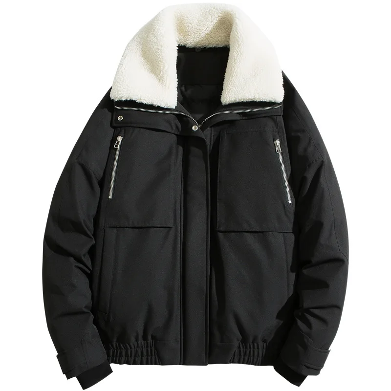 

han man edition winter jacket coat winter new popular ins tooling with thick cotton-padded jacket men's clothing