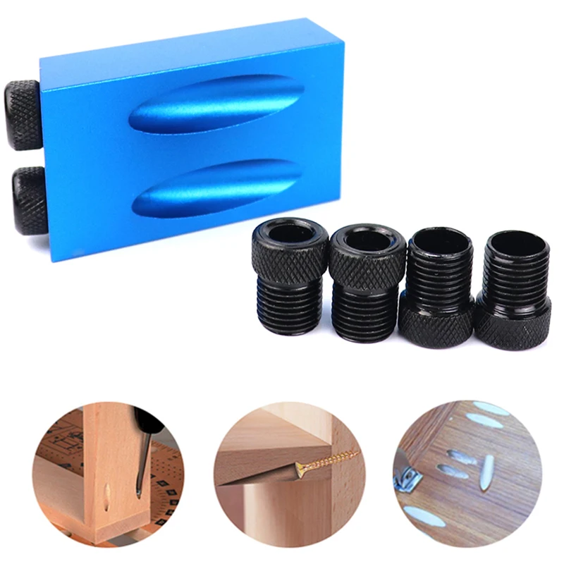 Промо-акция! Деревообрабатывающий карман отверстие джиг комплект 6/8/10 мм угол