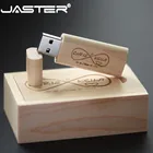 Usb-флеш-накопитель JASTER в деревянной коробке с логотипом на заказ