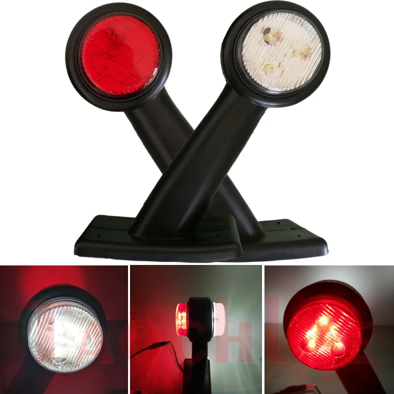 2 шт. 10 30 в двойные светодиодные боковые габаритные фонари грузовик фургон