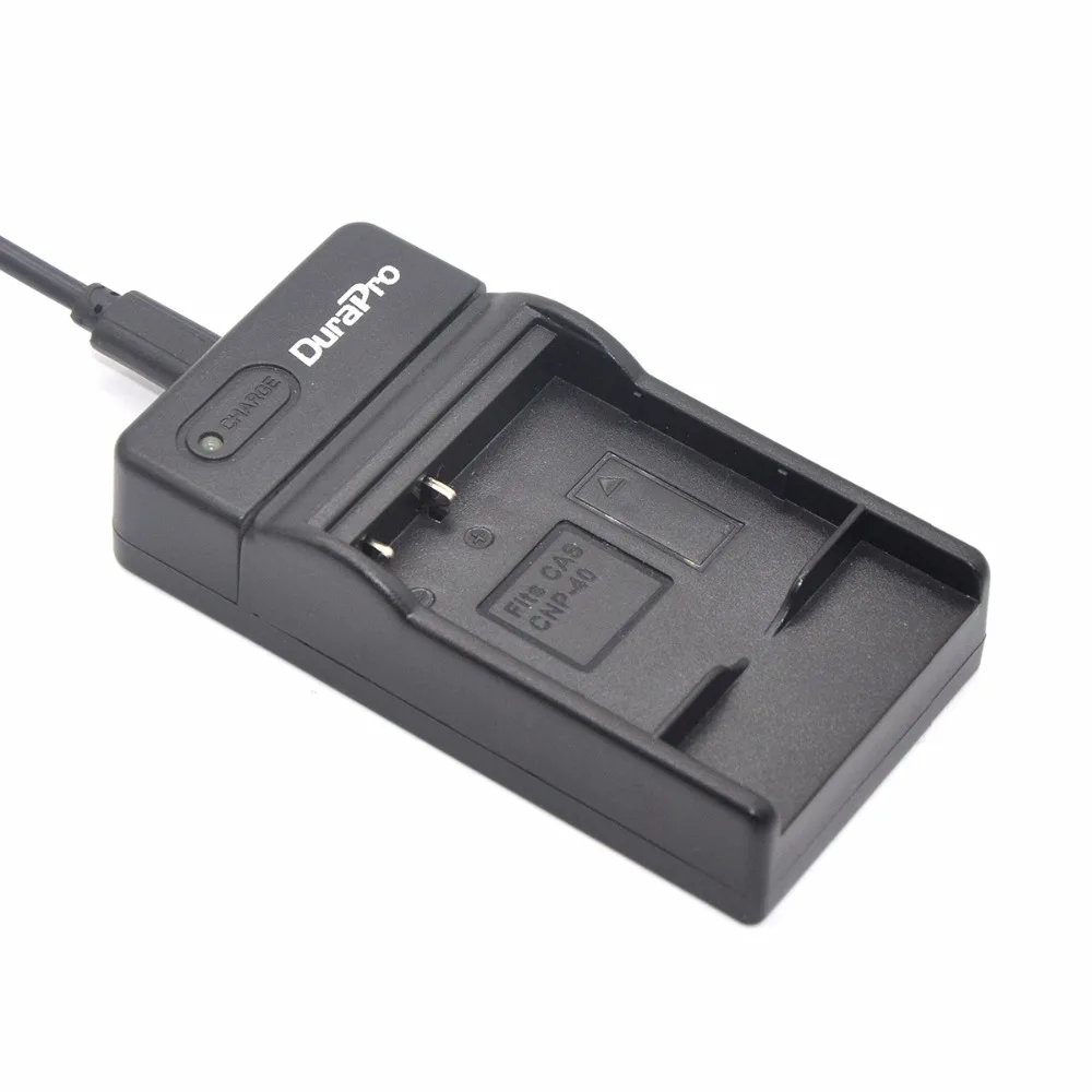 Аккумуляторная литий ионная батарея и USB зарядное устройство для Casio NP 40 FC100 FC150