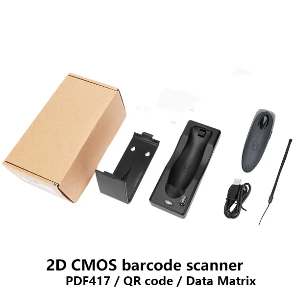 2D Bluetooth Scanner ISSYZONEPOS портативный сканер штрих-кода 3 в 1 Bluetooth беспроводной 2D QR 1D CCD настенный считыватель штрих-кодов Windows iOS Android - Цвет: 2D Bluetooth Scanner