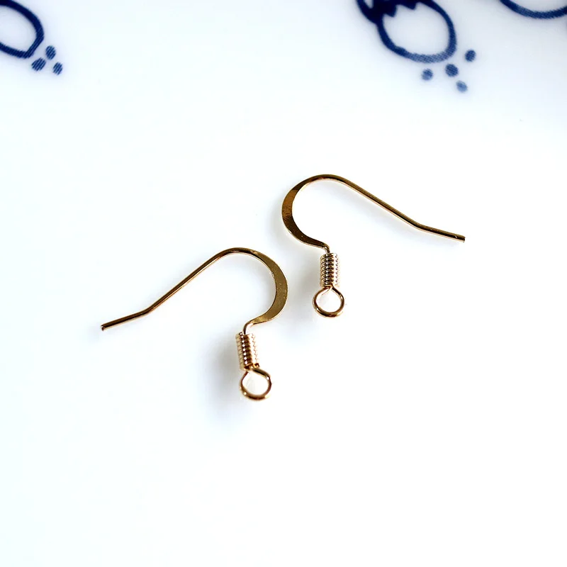 Позолоченные серьги с застежкой для женщин ювелирные изделия сделай сам 20