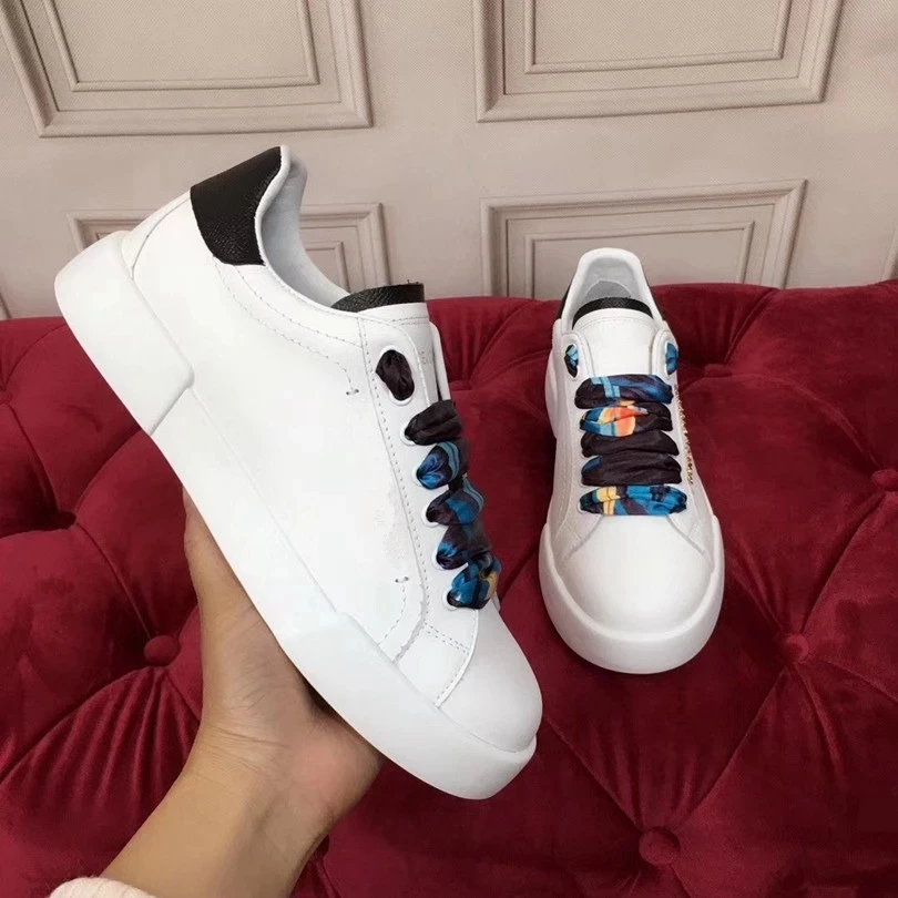 

Silk Lace Genuine Leather Women Sneakers White Loafers Shoes Lace Up Tenis Feminino Zapatos De Mujer Platform Women Casual Shoes