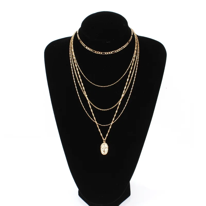 Мода 1 шт. простой Дева Мария Подвески регулируемый длинный многослойное