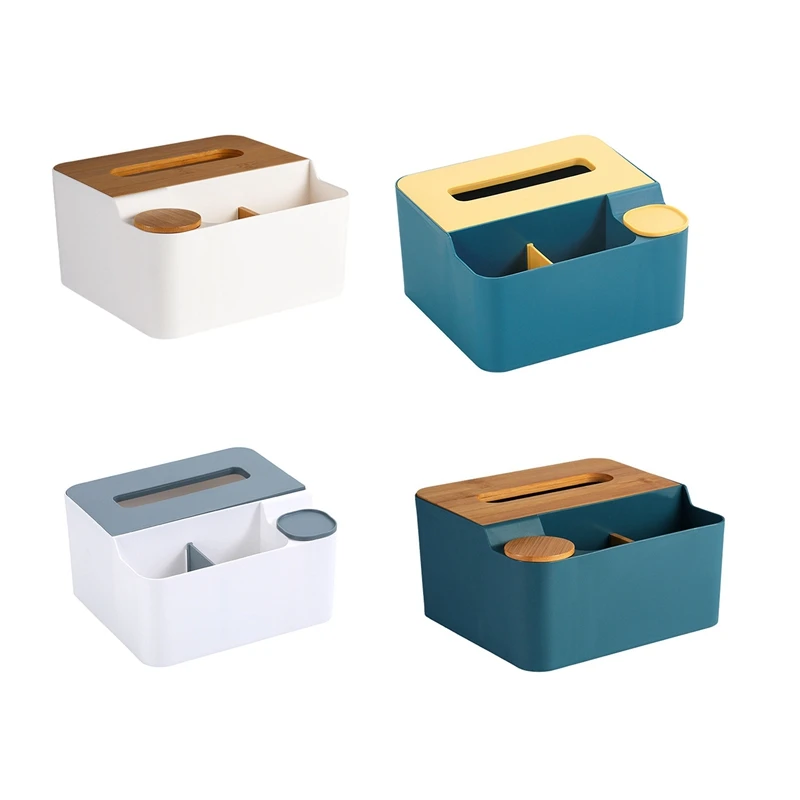

Tissue Box with Cover Napkin Holder Home Storage Boxes Dispenser Case Office Organizer for Toilet, Bedroom