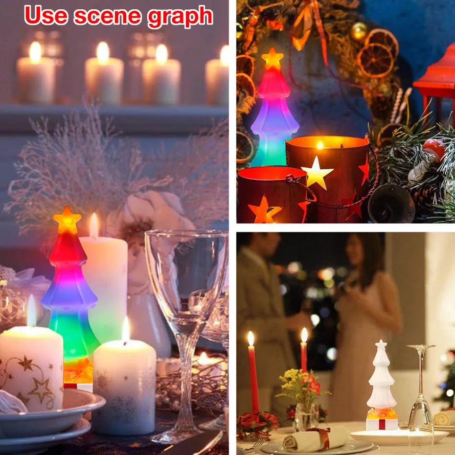 Праздничные светодиодные лампы Рождественская елка ночник Рождественский