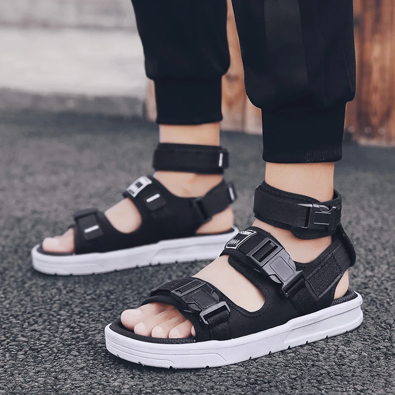 

Gladiator Shoes For Men Ankle Designer Sandals Mens Fashionable Men Sandals Beach Shoes Black White Beach Water Footwear