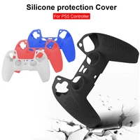 pure color silicone case for ps5 with a little non slip soft rubber protective cover playstation5 game handle waterproof shell