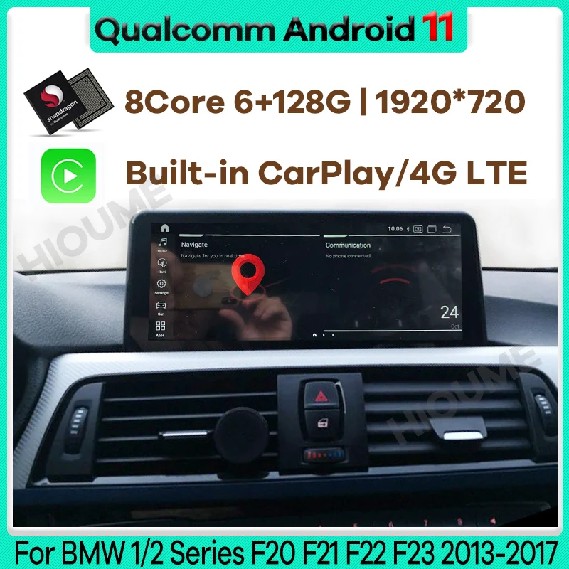 

Android 11 Qualcomm 6+128G Car Multimedia Player Screen GPS Navigation Radio for BMW 1 2 Series F20 F21 F22 F23 F45 MPV CarPlay