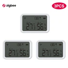 Датчик влажности и температуры Tuya Wi-Fi Zigbee, комнатный гигрометр с ЖК-экраном