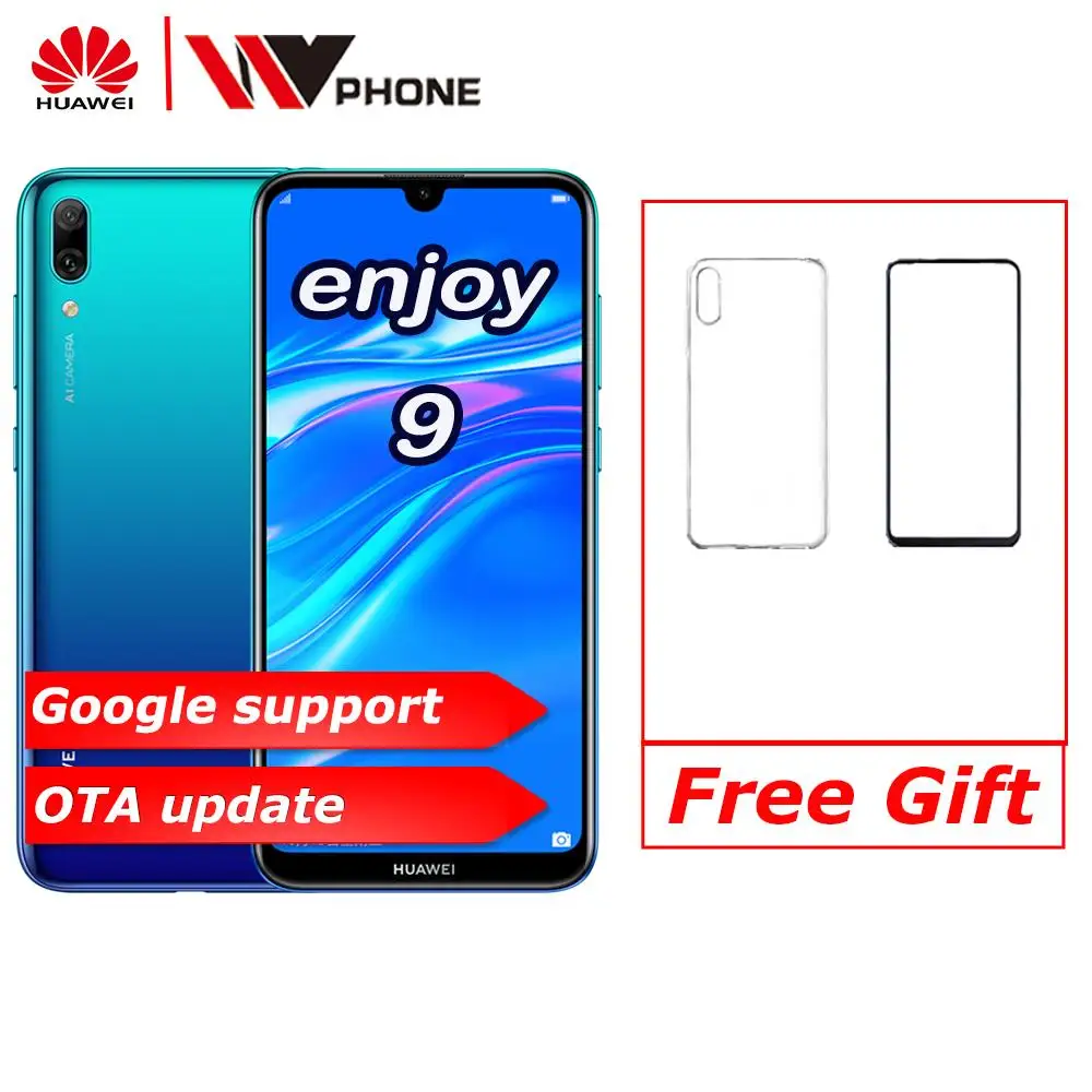 Huawei Enjoy 9 Y7 2019 смартфон с восьмиядерным процессором Snapdragon 450 6 26 дюйма 1520*720 P 4000