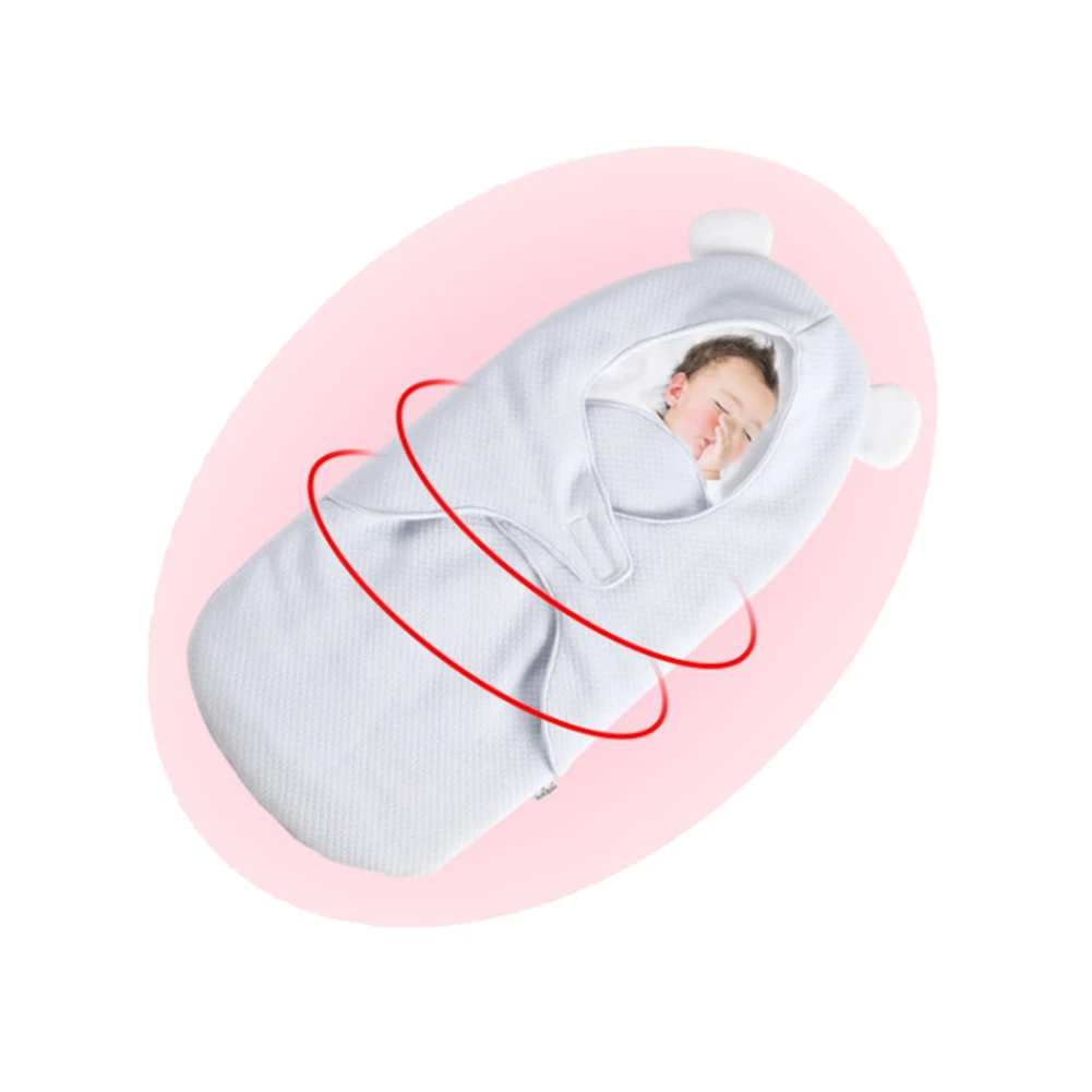 Хлопковое одеяло для новорожденных детей 0-8 месяцев пеленание с милым мультяшным