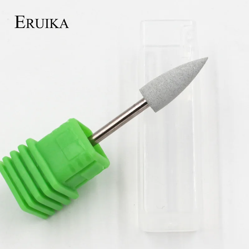Eruika 4 шт./компл. 6*16 мм пуля дрели Глава ногтей силиконовой резины Бит Nail буфера Mills