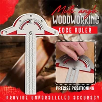 zezzo%c2%ae woodworkers edge rule efficient protractor angle woodworking ruler angle measure stainless steel carpentry tools 2021
