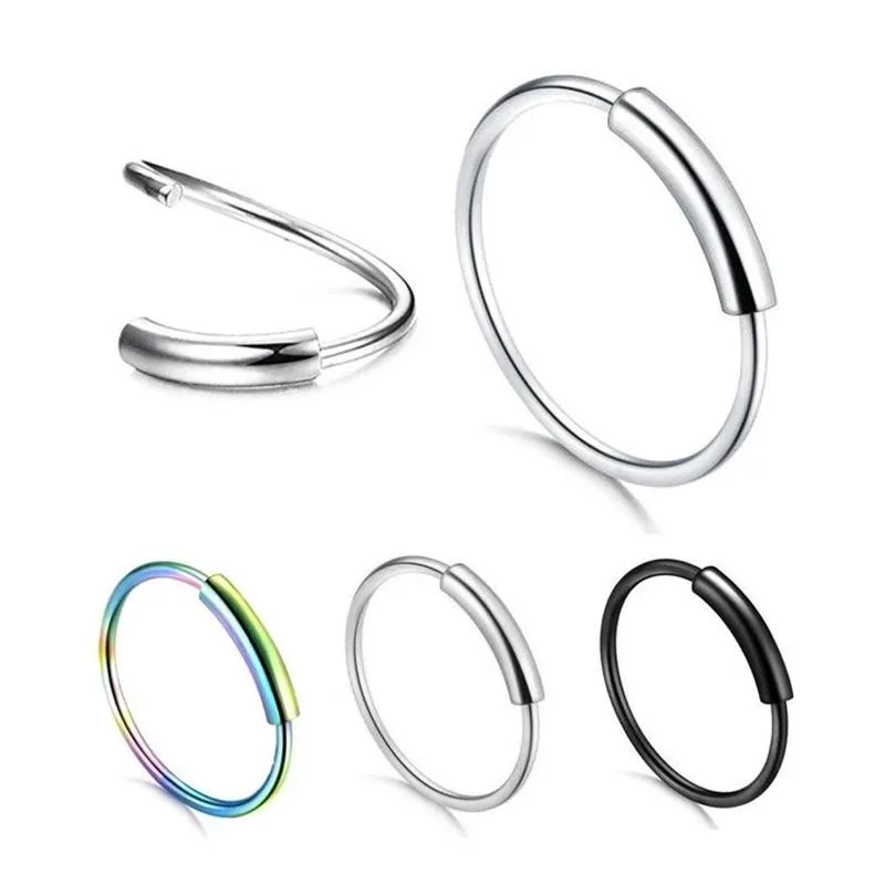

1PC Helix Piercing Nose Ring Clip Steel Nasal Septum Nose Piercing Jewelry Sexy Body Jewelry For Women Girls Earring