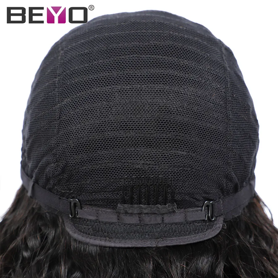 

Beyo U Part Wig Glueless Human Hair Wigs Brazilian Remy HairAfro kinky Curly Human Hair Wig Natural Hairline Can Be Permed & Dye