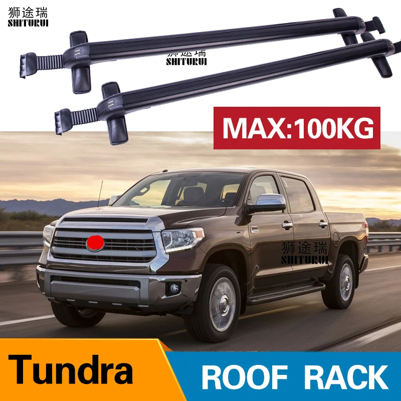2 шт. рейки на крышу для TOYOTA Tundra двойная кабина Crewmax 2007 алюминиевые боковые