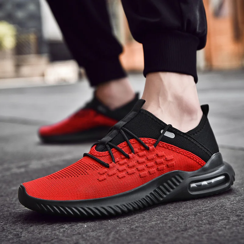 Дышащие мужские кроссовки с гибкой воздушной поддержкой спортивные на подушке