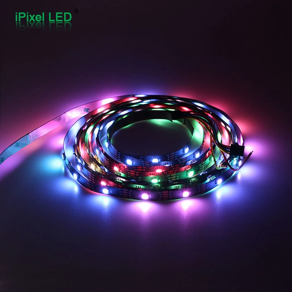 Адресуемая Светодиодная лента WS2813 5 в постоянного тока черно-белая печатная