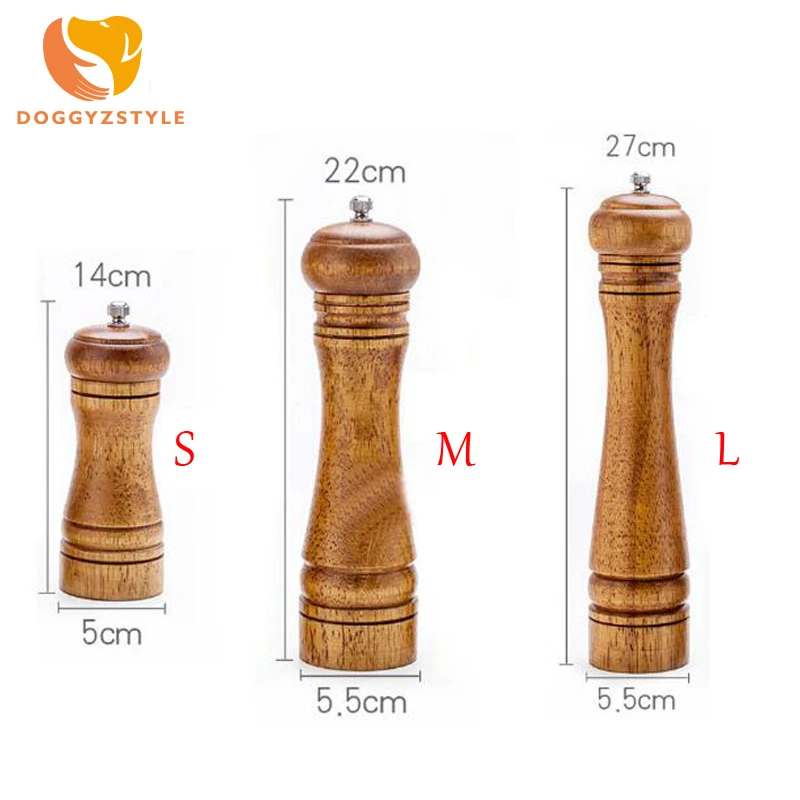 Деревянная мельница для соли и перца ручная специй 1 шт.|Солонки тара хранения| |