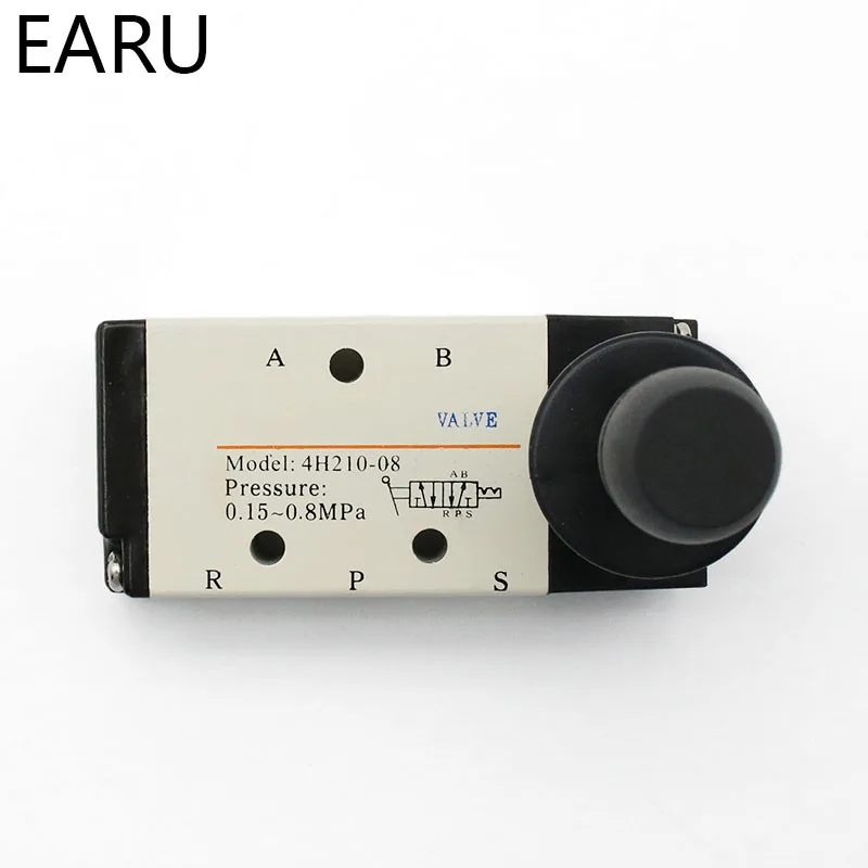 Пневматический клапан с ручным управлением PT BSP 5 каналов 2 точки 1/4 дюйма оптом 1