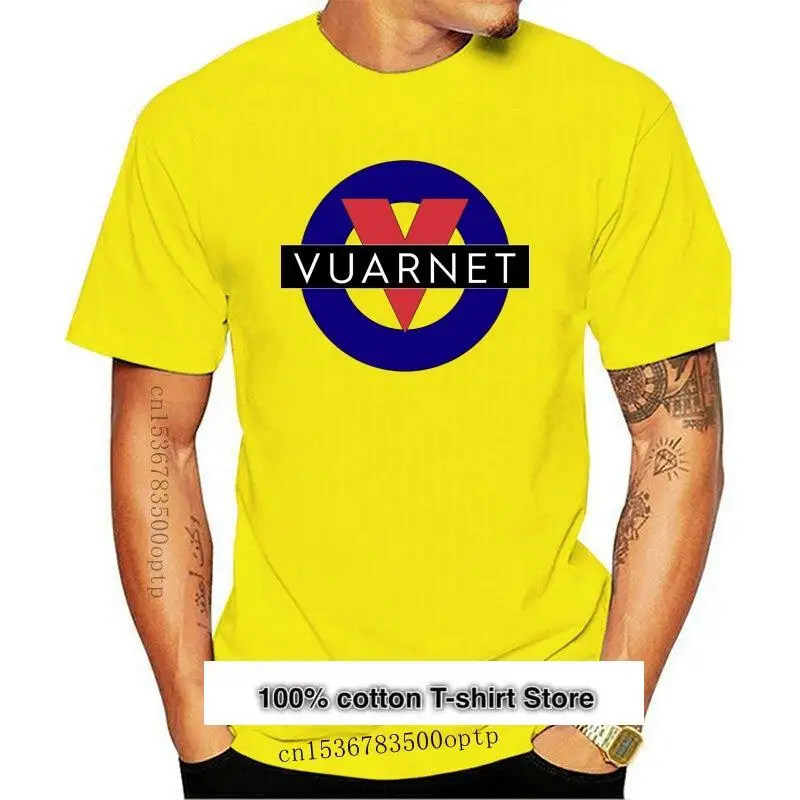 

VUARNET-gafas de sol con LOGO E para hombre, camiseta blanca y negra de algodón