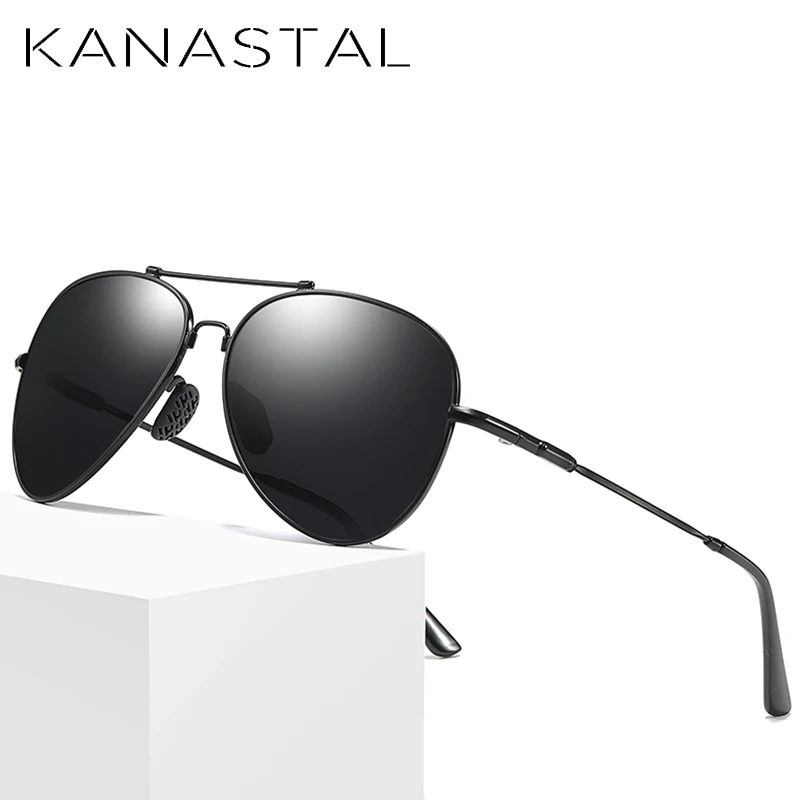 KANASTAL авиационные зеркальные солнцезащитные очки для женщин 100% поляризованные